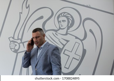 The Mayor Of Kyiv Vitaliy Klitschko During A News Conference In Kyiv, Ukraine. July 26, 2019.