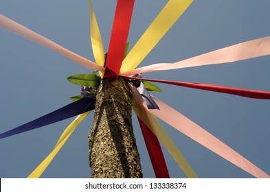 A Maypole Ready For A May Day Celebration