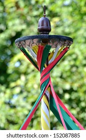 maypole with twisted ribbons