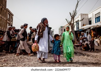 Mazar-i-Sharf Afghanistan - Yune 11, 2011: Afghan People On The Streets And Markets Of Mazar-i-Sharf City