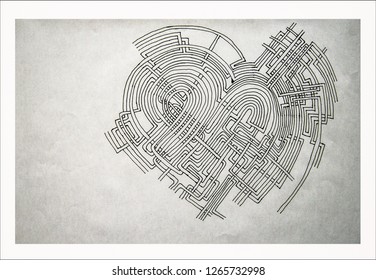 Maze labyrinth design