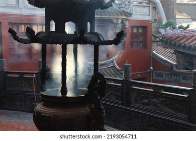 Mazu Temple In Lukang, Taiwan. Chinese Folk Religion Tradition.