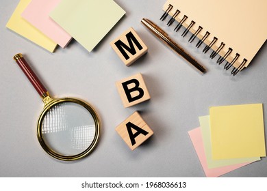 MBA Acronym Of Master Of Business Administration Degree. Education Concept.