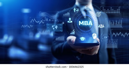 Mba Master Business Administration Education Personal Stock Photo ...