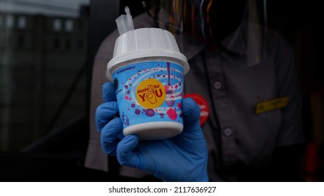 McFlurry Drive Thru Pick Up. McD, Jakarta. 4 February 2022