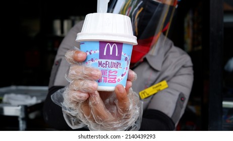 McFlurry Drive Thru Pick Up. McD, Jakarta. 29 March 2022.