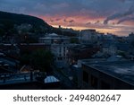 McGill University campus in Montreal at sunset.