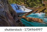 McKenzie River near Sahalie Falls, Oregon, Willamette National forest, wide video format