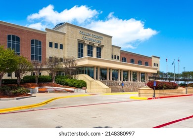 McKinney, Texas, USA - April 20th, 2022: Collin County Courthouse Exterior