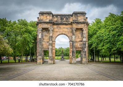 McLennan Arch In Glasgow Green Park, Scotland.