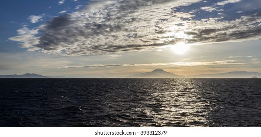 McMurdo Sound At Sunset