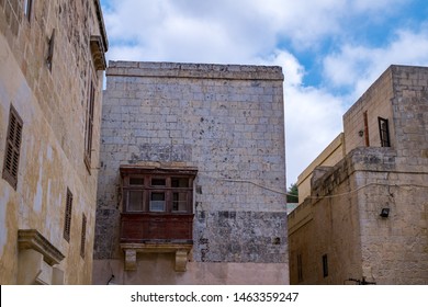 Mdina city, Malta - July 20, 2019. Street Scene from Mdina, Malta - The Silent City
