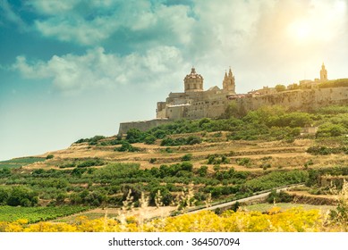 Mdina In The Day. Malta