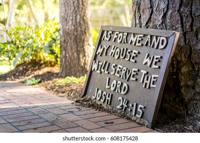 As For Me And My House We Will Serve The Lord Sign