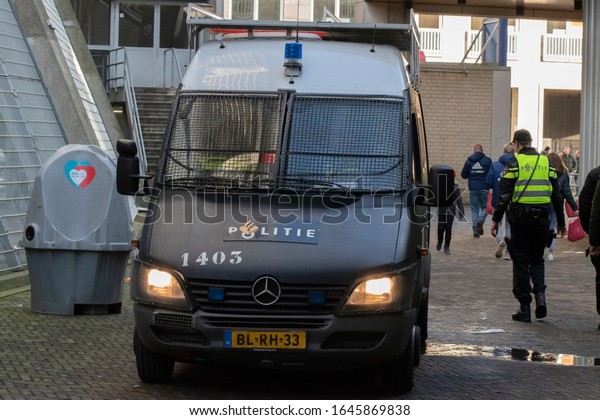 ME Police Van Around The Johan Cruijff\
Arena At Amsterdam The Netherlands\
2020