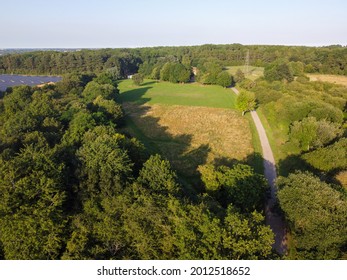 Meadow And Solar Panels - Irchester Country Park | Northamptonshire | United Kingdom