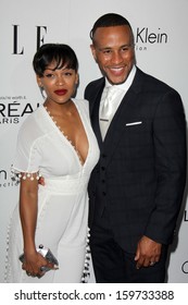 Meagan Good And DeVon Franklin At The Elle 20th Annual 