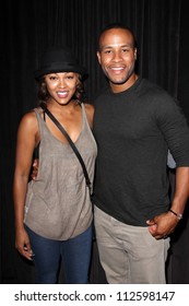 Meagan Good, DeVon Franklin At The 