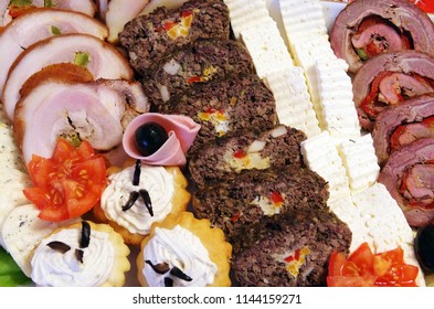 Meal as a background, close up image