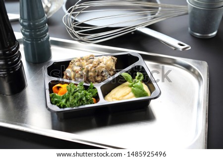 Meal prep. Appetizing lunch boxes. A balanced healthy diet