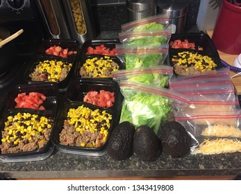 Meal Prepping Idea Healthy Organic Clean Turkey And Black Bean Lettuce Wraps