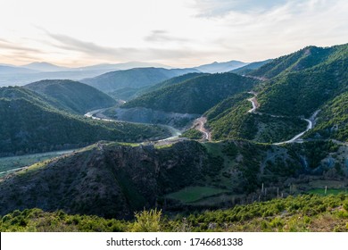 Meandering mountain roads, stream river - Powered by Shutterstock