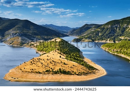 Meanders of Arda River in Rodopi Mountains, Bulgaria
