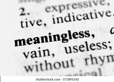 Meaningless