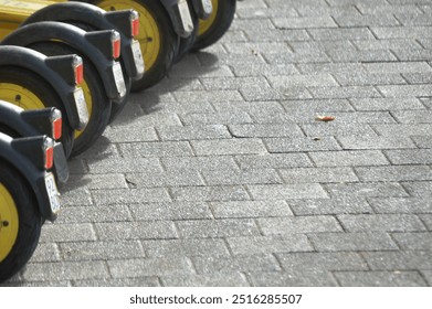 means of individual human transport appearance of a city scooter - Powered by Shutterstock