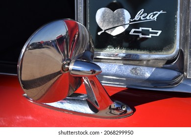 Meas Arizona 10-30-2021 Side Mirror With Decal Of Chevrolet The Heartbeat Of America