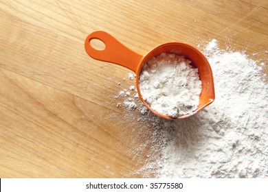 Measuring Cup With Flour