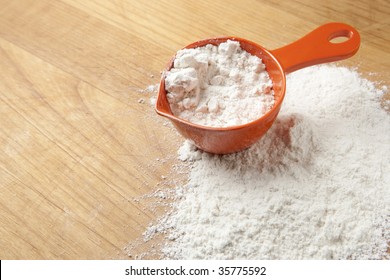 Measuring Cup With Flour