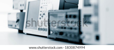 Measuring instruments in the laboratory for the development of modern electronic devices