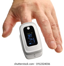 Man Using Glucometer Checking Blood Sugar Stock Photo 1921373294 ...