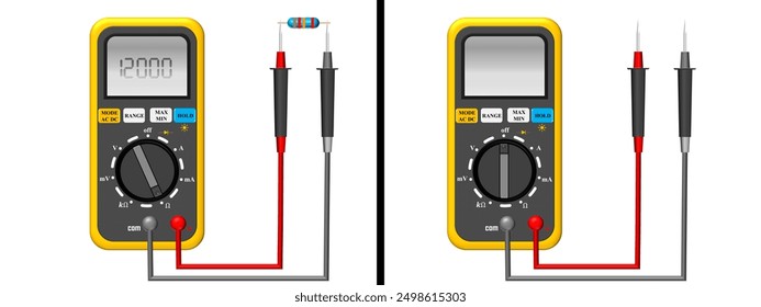 Measuring the resistance value with an ohmmeter before and after operation