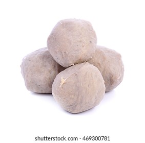 Meat Ball Pork On White Background