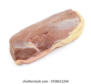 Meat, Goose Breast On White Background, Isolated.