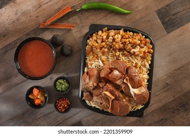 Meat Majboos With Stuffing Mix, Arabian Gulf Foods