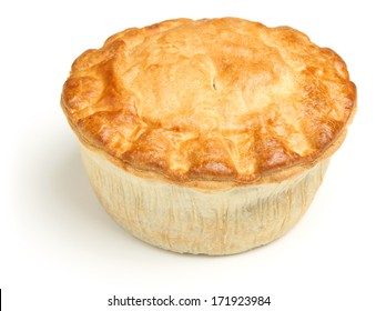 Meat Pie Isolated On White Background