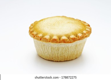 Meat Pie Isolated On White Background