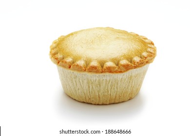 Meat Pie Isolated On White Background