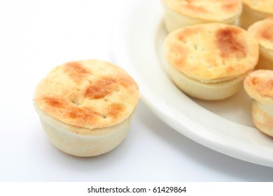 Meat Pie Isolated On White Background