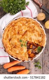 meat pie with vegetable