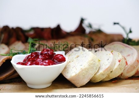 Similar – Foto Bild Brötchen mit Zunge Tablett