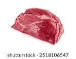 Meat pulp, piece of fresh meat, beef, raw meat on a white background, isolated