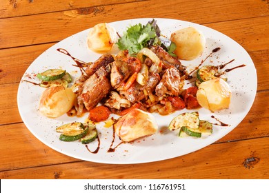 meat with vegetables