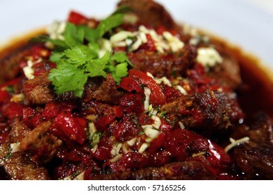 meat with vegetables