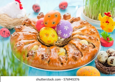 Meatloaf Ring Stuffed Eggs For Easter Dinner