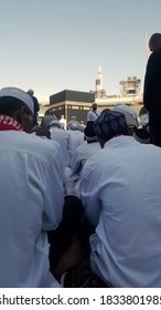 MECCA, SAUDI ARABIA - DECEMBER 22Th, 2017 -  People In Makah Saudi Arabia