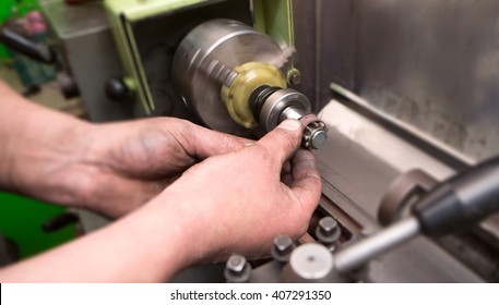 Mechanic Repairing Electric Generator, Repair Of Starter 
